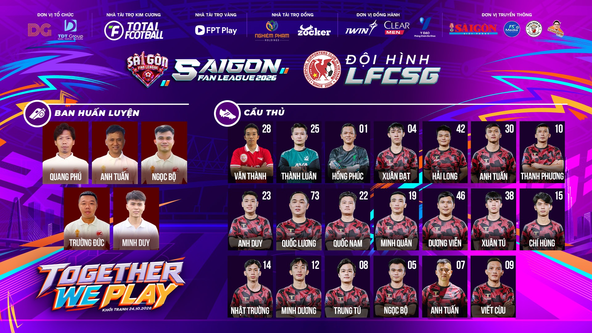 LFCSG ĐÃ SẴN SÀNG CÓ MẶT TẠI SÀI GÒN FAN LEAGUE 2026